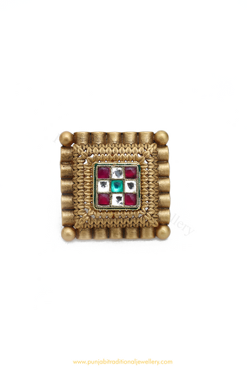 Antique Gold Finished Ring By PTJ